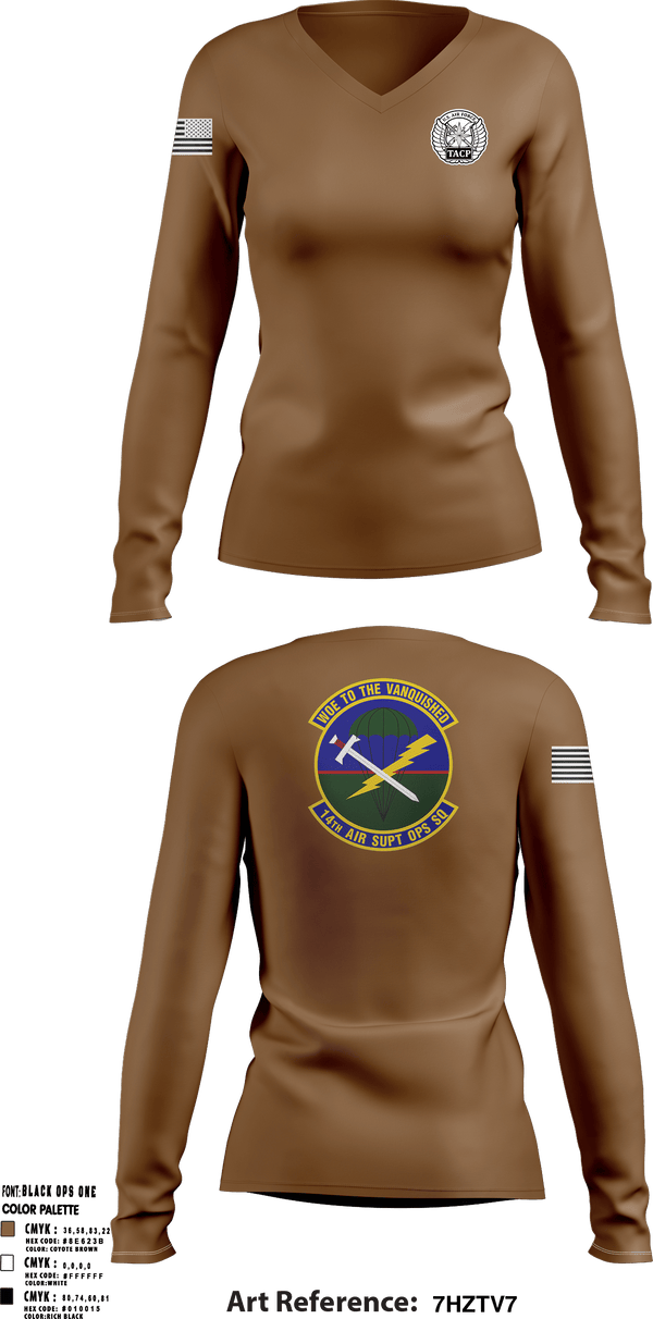 Women's Long Sleeve Vneck Shirt, , Air Force, Teamtime, Team time, sublimation, custom sports apparel, team uniforms, spirit wear, spiritwear, sports uniforms, custom shirts, team store, custom team store, fundraiser sports, apparel fundraiser