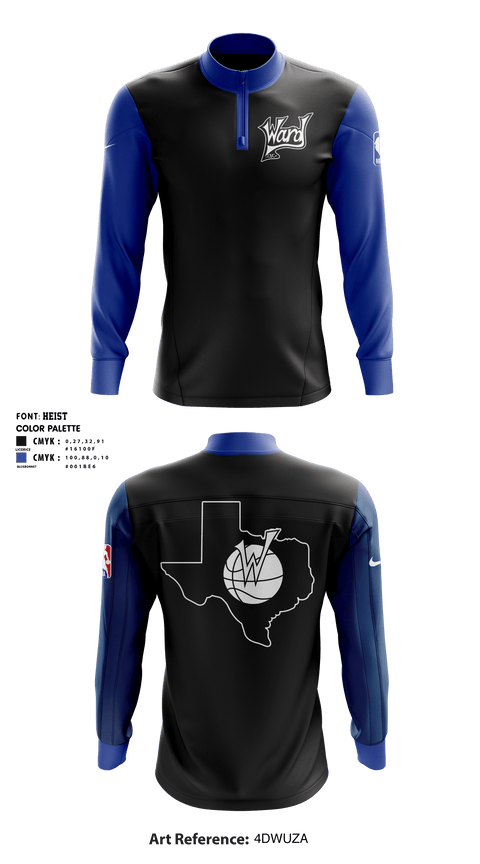 Quarter Zip Jacket, WARD Inc., Men's Basketball, Teamtime, Team time, sublimation, custom sports apparel, team uniforms, spirit wear, spiritwear, sports uniforms, custom shirts, team store, custom team store, fundraiser sports, apparel fundraiser