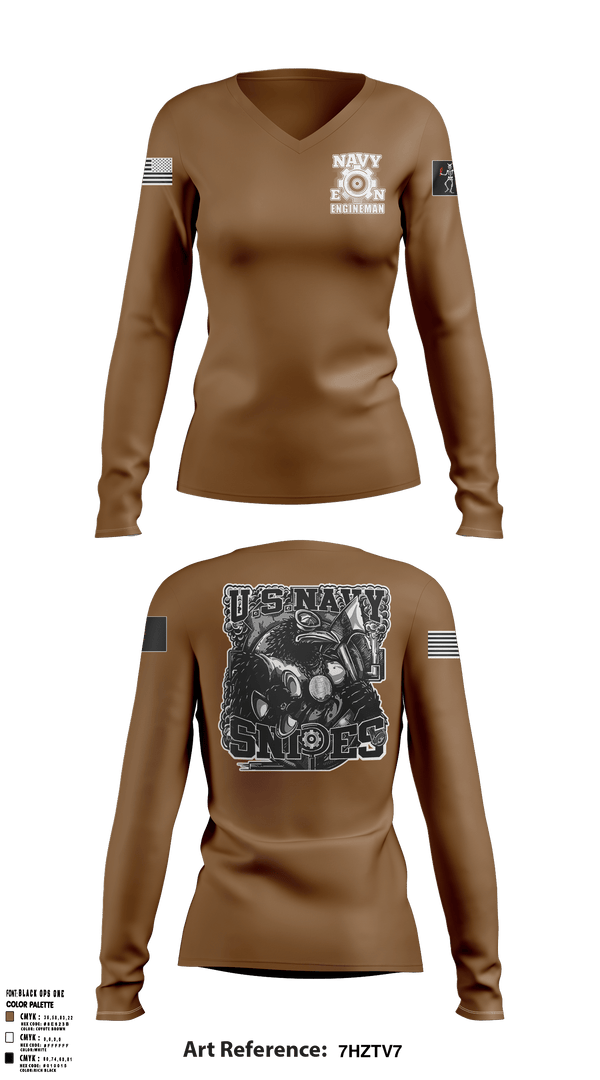 Women's Long Sleeve Vneck Shirt, , Navy, Teamtime, Team time, sublimation, custom sports apparel, team uniforms, spirit wear, spiritwear, sports uniforms, custom shirts, team store, custom team store, fundraiser sports, apparel fundraiser