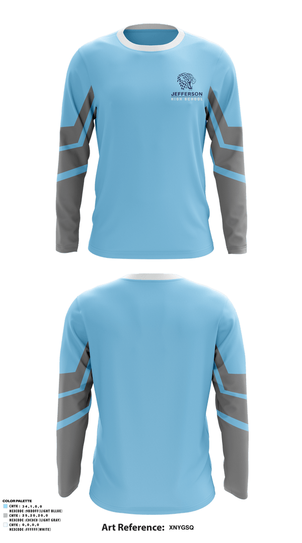 Long Sleeve Performance Shirt, Thomas Jefferson High School Lacrosse, Women's Lacrosse, Teamtime, Team time, sublimation, custom sports apparel, team uniforms, spirit wear, spiritwear, sports uniforms, custom shirts, team store, custom team store, fundraiser sports, apparel fundraiser