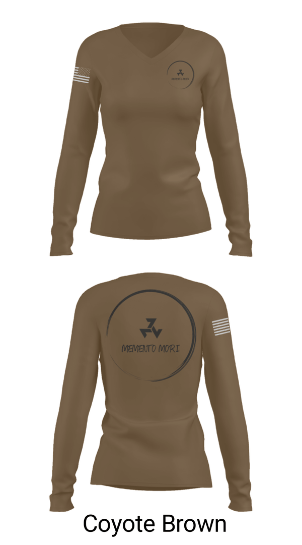 Women's Long Sleeve Vneck Shirt, , Army, Teamtime, Team time, sublimation, custom sports apparel, team uniforms, spirit wear, spiritwear, sports uniforms, custom shirts, team store, custom team store, fundraiser sports, apparel fundraiser