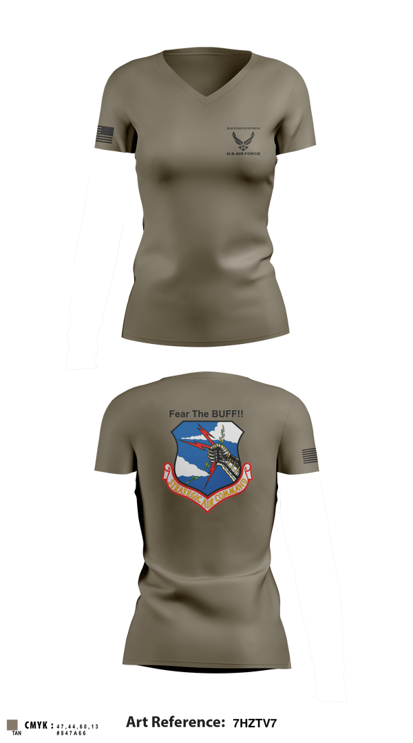 Women's Short Sleeve Vneck Shirt, 11th Bomb Sqadron, Air Force, Teamtime, Team time, sublimation, custom sports apparel, team uniforms, spirit wear, spiritwear, sports uniforms, custom shirts, team store, custom team store, fundraiser sports, apparel fundraiser