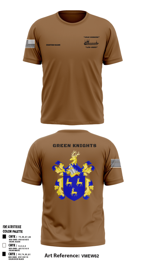 Short Sleeve Performance Shirt, Hobkirk Green Knights, Army, Teamtime, Team time, sublimation, custom sports apparel, team uniforms, spirit wear, spiritwear, sports uniforms, custom shirts, team store, custom team store, fundraiser sports, apparel fundraiser