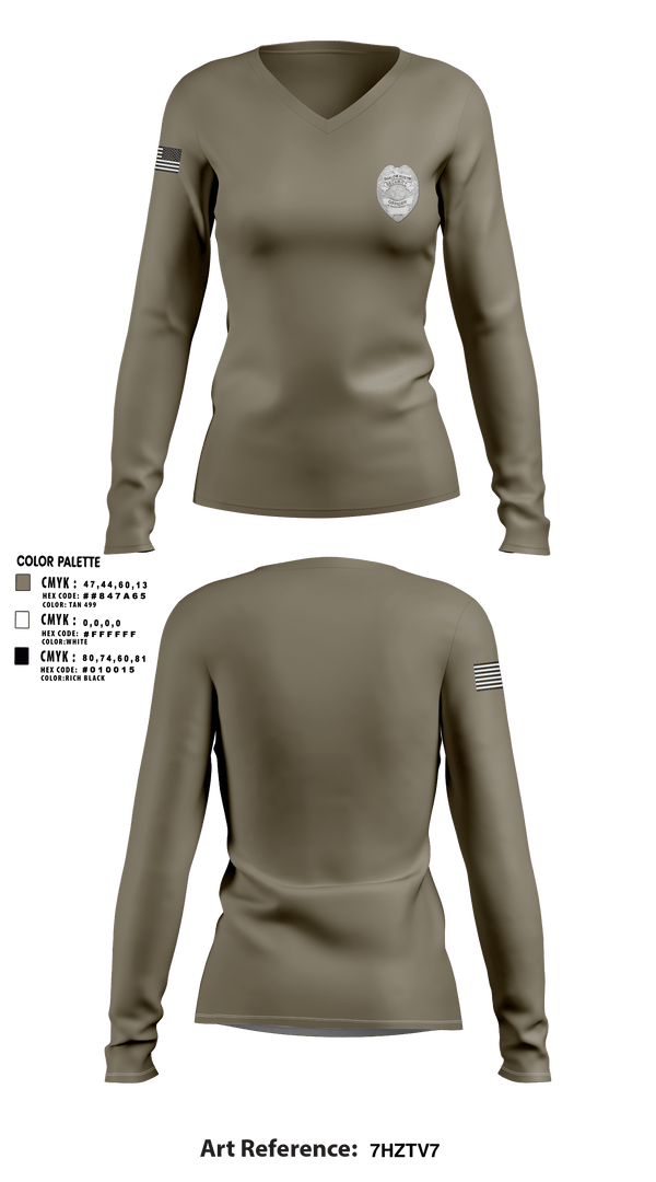 Women's Long Sleeve Vneck Shirt, Shalom Austin Security, , Teamtime, Team time, sublimation, custom sports apparel, team uniforms, spirit wear, spiritwear, sports uniforms, custom shirts, team store, custom team store, fundraiser sports, apparel fundraiser