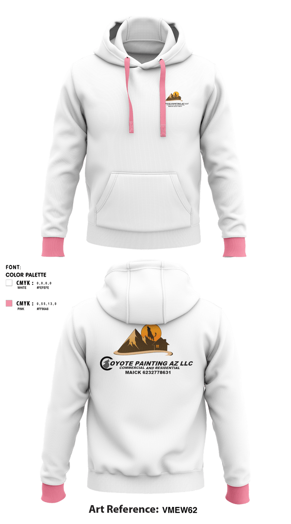 Hoodie, Coyote paintin az llc, , Teamtime, Team time, sublimation, custom sports apparel, team uniforms, spirit wear, spiritwear, sports uniforms, custom shirts, team store, custom team store, fundraiser sports, apparel fundraiser