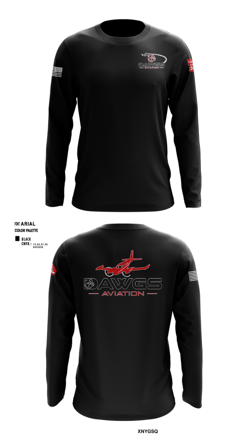 Long Sleeve Performance Shirt, Dawgs Aviation, , Teamtime, Team time, sublimation, custom sports apparel, team uniforms, spirit wear, spiritwear, sports uniforms, custom shirts, team store, custom team store, fundraiser sports, apparel fundraiser