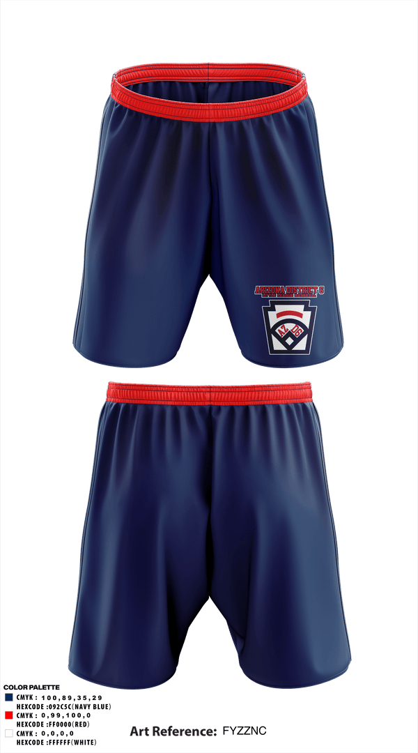 Athletic Shorts With Pockets, Arizona District 6 Little League Baseball, Baseball, Teamtime, Team time, sublimation, custom sports apparel, team uniforms, spirit wear, spiritwear, sports uniforms, custom shirts, team store, custom team store, fundraiser sports, apparel fundraiser