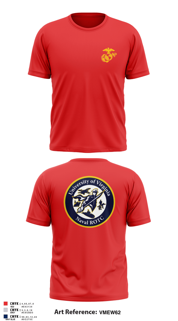 Short Sleeve Performance Shirt, University of Virginia NROTC, Navy, Teamtime, Team time, sublimation, custom sports apparel, team uniforms, spirit wear, spiritwear, sports uniforms, custom shirts, team store, custom team store, fundraiser sports, apparel fundraiser