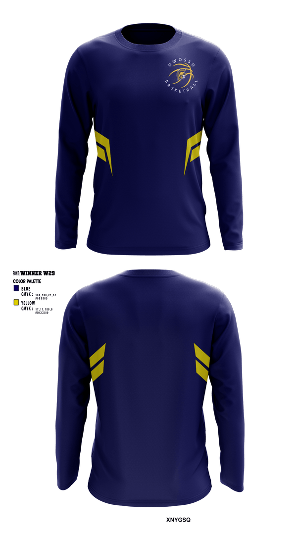 Long Sleeve Performance Shirt, Owosso High School Basketball, Men's Basketball, Teamtime, Team time, sublimation, custom sports apparel, team uniforms, spirit wear, spiritwear, sports uniforms, custom shirts, team store, custom team store, fundraiser sports, apparel fundraiser