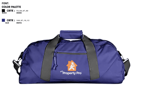Duffle Bag, My Property ProMy Property Pro, , Teamtime, Team time, sublimation, custom sports apparel, team uniforms, spirit wear, spiritwear, sports uniforms, custom shirts, team store, custom team store, fundraiser sports, apparel fundraiser