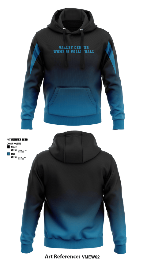Hoodie, Valley Center High School, Women's Volleyball, Teamtime, Team time, sublimation, custom sports apparel, team uniforms, spirit wear, spiritwear, sports uniforms, custom shirts, team store, custom team store, fundraiser sports, apparel fundraiser