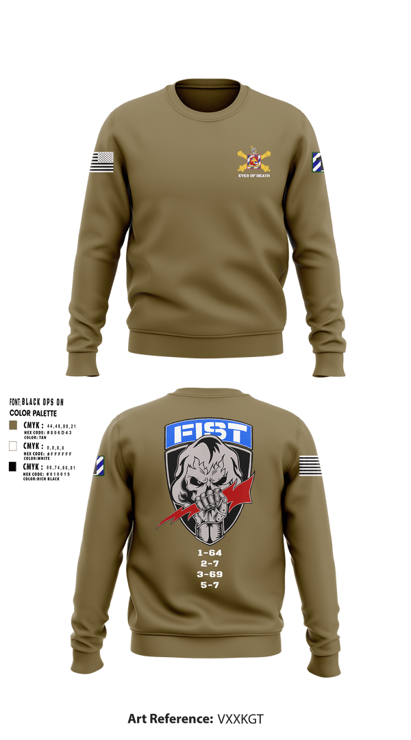 Crew Neck Sweatshirt, 1-41 FA, Army, Teamtime, Team time, sublimation, custom sports apparel, team uniforms, spirit wear, spiritwear, sports uniforms, custom shirts, team store, custom team store, fundraiser sports, apparel fundraiser