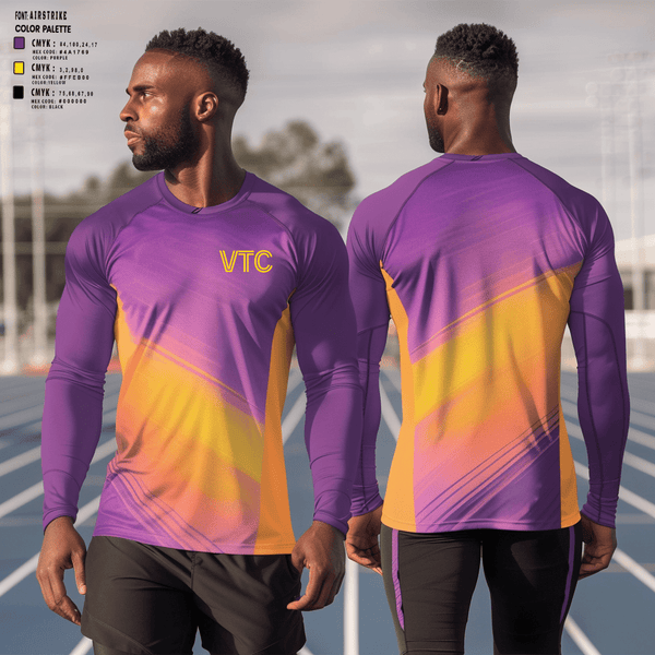 Long Sleeve Performance Shirt, Vibranium Track Club, Track & Field, Teamtime, Team time, sublimation, custom sports apparel, team uniforms, spirit wear, spiritwear, sports uniforms, custom shirts, team store, custom team store, fundraiser sports, apparel fundraiser