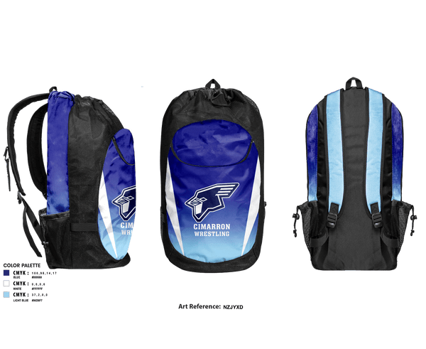 Gear Bag, Cimarron High School Wrestling, Wrestling, Teamtime, Team time, sublimation, custom sports apparel, team uniforms, spirit wear, spiritwear, sports uniforms, custom shirts, team store, custom team store, fundraiser sports, apparel fundraiser