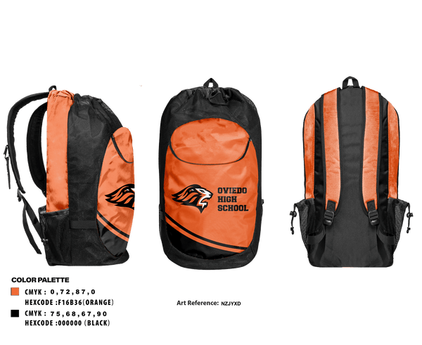 Gear Bag, Oviedo High School Track and Field, Track & Field, Teamtime, Team time, sublimation, custom sports apparel, team uniforms, spirit wear, spiritwear, sports uniforms, custom shirts, team store, custom team store, fundraiser sports, apparel fundraiser