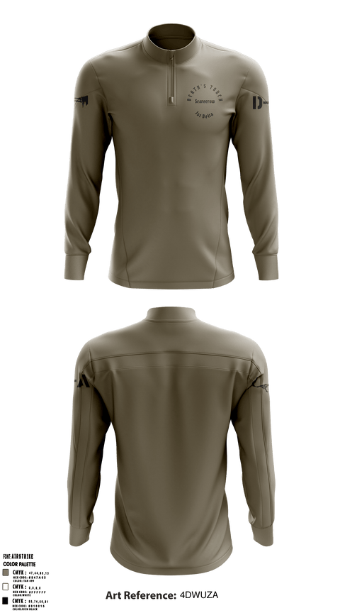 Quarter Zip Jacket, , Army, Teamtime, Team time, sublimation, custom sports apparel, team uniforms, spirit wear, spiritwear, sports uniforms, custom shirts, team store, custom team store, fundraiser sports, apparel fundraiser