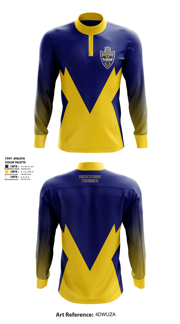 Quarter Zip Jacket, Hidden Valley High School Wrestling, Wrestling, Teamtime, Team time, sublimation, custom sports apparel, team uniforms, spirit wear, spiritwear, sports uniforms, custom shirts, team store, custom team store, fundraiser sports, apparel fundraiser