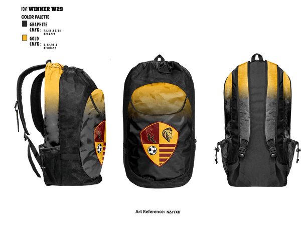 Gear Bag, Shadow Ridge High School Soccer, Men's Soccer, Teamtime, Team time, sublimation, custom sports apparel, team uniforms, spirit wear, spiritwear, sports uniforms, custom shirts, team store, custom team store, fundraiser sports, apparel fundraiser