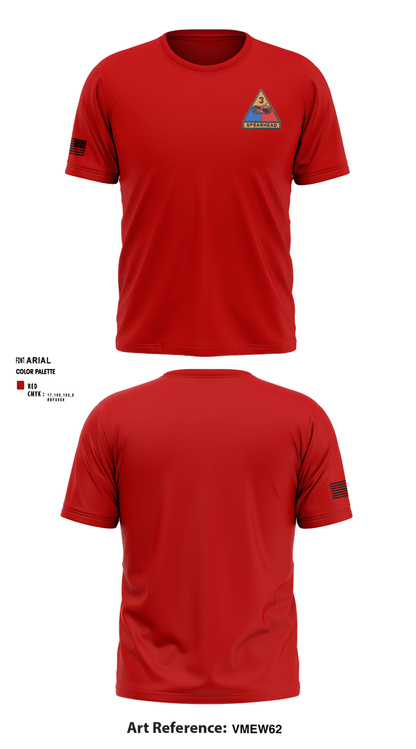 Short Sleeve Performance Shirt, CSC 1/32 Armor “Bandits”, , Teamtime, Team time, sublimation, custom sports apparel, team uniforms, spirit wear, spiritwear, sports uniforms, custom shirts, team store, custom team store, fundraiser sports, apparel fundraiser
