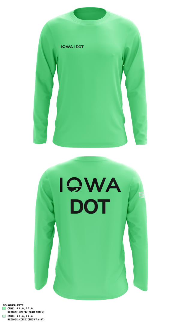 Long Sleeve Performance Shirt, Iowa DOT, , Teamtime, Team time, sublimation, custom sports apparel, team uniforms, spirit wear, spiritwear, sports uniforms, custom shirts, team store, custom team store, fundraiser sports, apparel fundraiser
