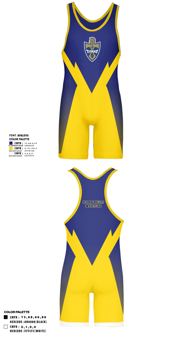Wrestling Singlet, Hidden Valley High School Wrestling, Wrestling, Teamtime, Team time, sublimation, custom sports apparel, team uniforms, spirit wear, spiritwear, sports uniforms, custom shirts, team store, custom team store, fundraiser sports, apparel fundraiser