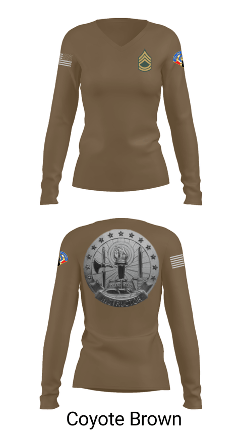 Women's Long Sleeve Vneck Shirt, , Army, Teamtime, Team time, sublimation, custom sports apparel, team uniforms, spirit wear, spiritwear, sports uniforms, custom shirts, team store, custom team store, fundraiser sports, apparel fundraiser