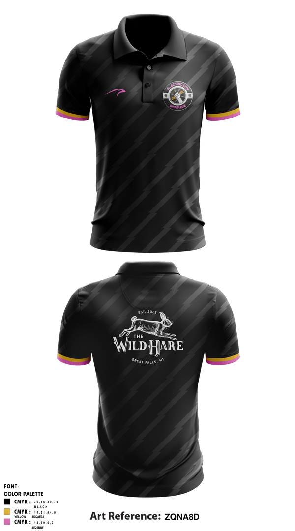 Short Sleeve Performance Polo, Electric city shockerz, Rugby, Teamtime, Team time, sublimation, custom sports apparel, team uniforms, spirit wear, spiritwear, sports uniforms, custom shirts, team store, custom team store, fundraiser sports, apparel fundraiser