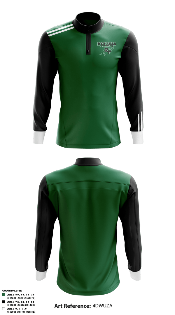 Quarter Zip Jacket, Rock Falls High School Wrestling, Wrestling, Teamtime, Team time, sublimation, custom sports apparel, team uniforms, spirit wear, spiritwear, sports uniforms, custom shirts, team store, custom team store, fundraiser sports, apparel fundraiser