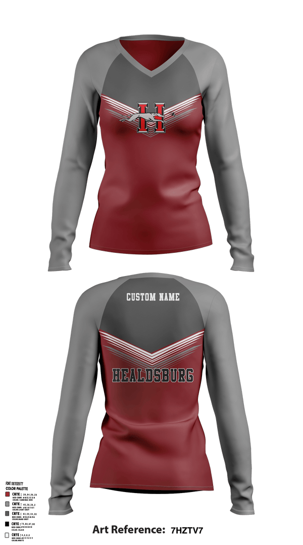 Women's Long Sleeve Vneck Shirt, Greyhounds Badminton, Spirit Store, Teamtime, Team time, sublimation, custom sports apparel, team uniforms, spirit wear, spiritwear, sports uniforms, custom shirts, team store, custom team store, fundraiser sports, apparel fundraiser