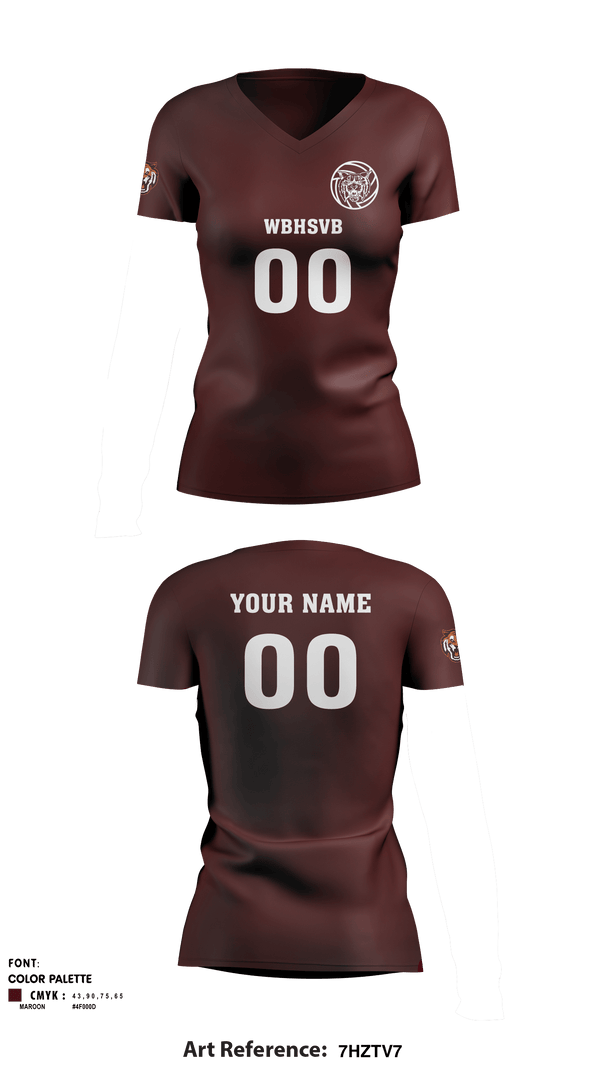 Women's Short Sleeve Vneck Shirt, West Bridgewater High School Volleyball, Women's Volleyball, Teamtime, Team time, sublimation, custom sports apparel, team uniforms, spirit wear, spiritwear, sports uniforms, custom shirts, team store, custom team store, fundraiser sports, apparel fundraiser