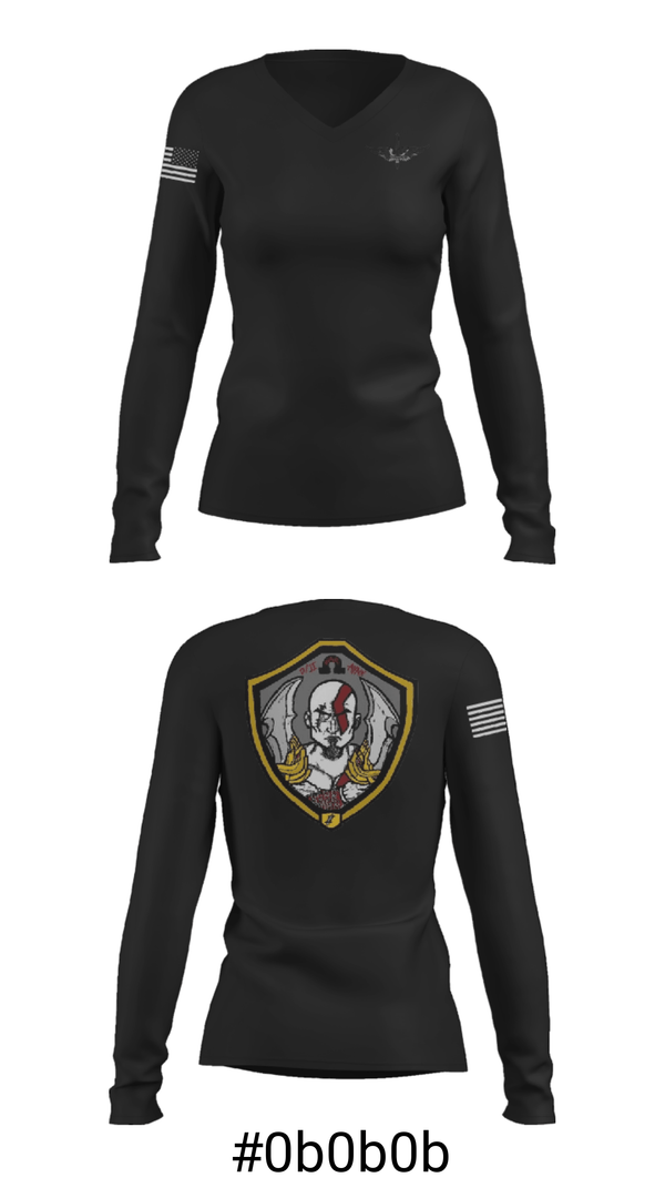 Women's Long Sleeve Vneck Shirt, , Army, Teamtime, Team time, sublimation, custom sports apparel, team uniforms, spirit wear, spiritwear, sports uniforms, custom shirts, team store, custom team store, fundraiser sports, apparel fundraiser