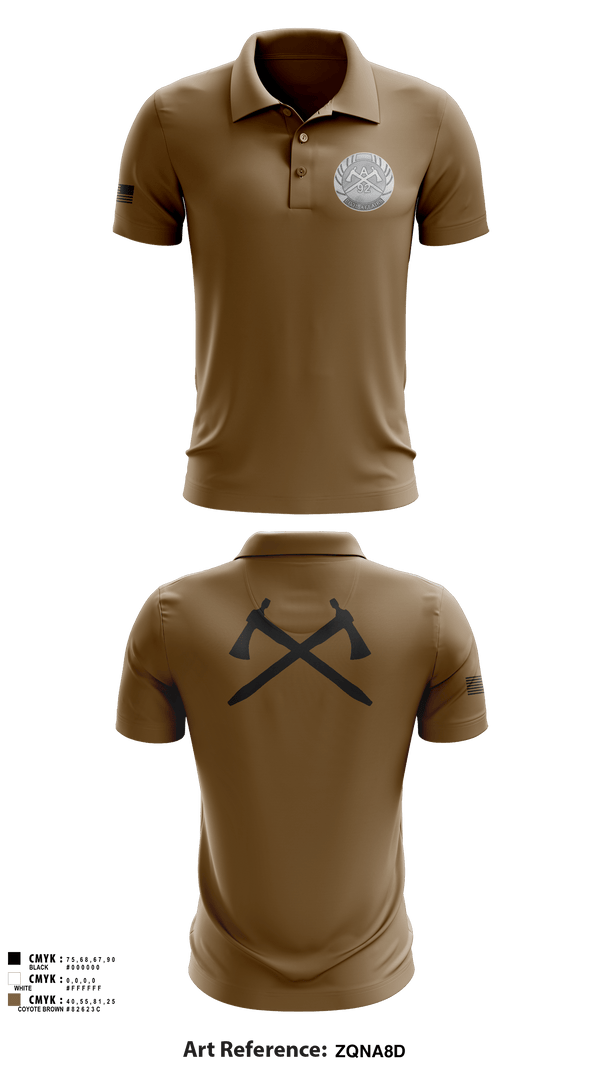 Short Sleeve Performance Polo, A/92 ÇA, Army, Teamtime, Team time, sublimation, custom sports apparel, team uniforms, spirit wear, spiritwear, sports uniforms, custom shirts, team store, custom team store, fundraiser sports, apparel fundraiser