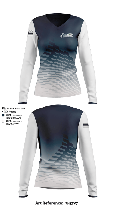 Women's Long Sleeve Vneck Shirt, NANTBIO RENEWABLESNANTBIO RENEWABLES, , Teamtime, Team time, sublimation, custom sports apparel, team uniforms, spirit wear, spiritwear, sports uniforms, custom shirts, team store, custom team store, fundraiser sports, apparel fundraiser