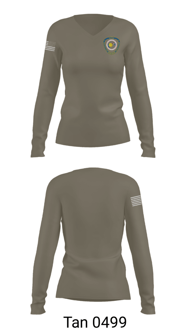 Women's Long Sleeve Vneck Shirt, , Police, Teamtime, Team time, sublimation, custom sports apparel, team uniforms, spirit wear, spiritwear, sports uniforms, custom shirts, team store, custom team store, fundraiser sports, apparel fundraiser