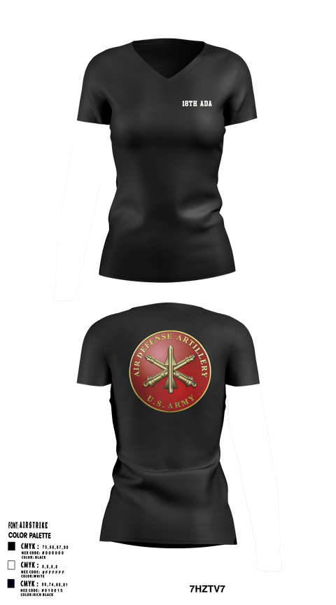 Women's Short Sleeve Vneck Shirt, 18th ADA, Army, Teamtime, Team time, sublimation, custom sports apparel, team uniforms, spirit wear, spiritwear, sports uniforms, custom shirts, team store, custom team store, fundraiser sports, apparel fundraiser