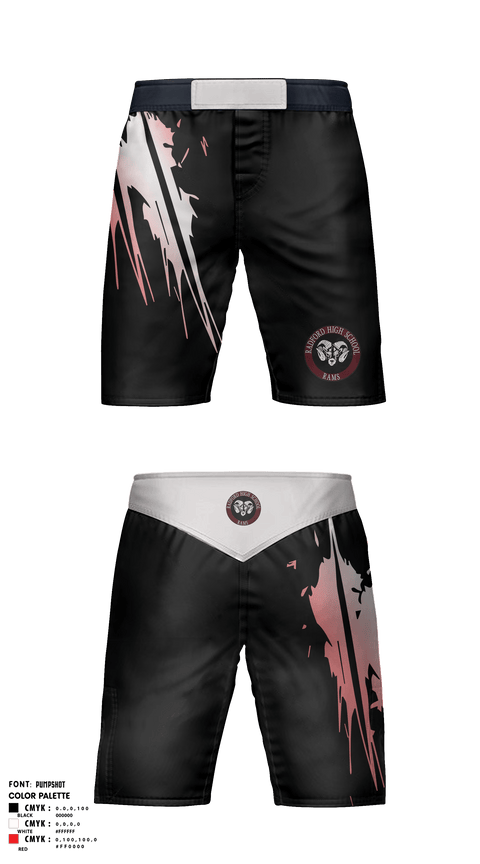 Fight Shorts, Radford High School Wrestling, Wrestling, Teamtime, Team time, sublimation, custom sports apparel, team uniforms, spirit wear, spiritwear, sports uniforms, custom shirts, team store, custom team store, fundraiser sports, apparel fundraiser