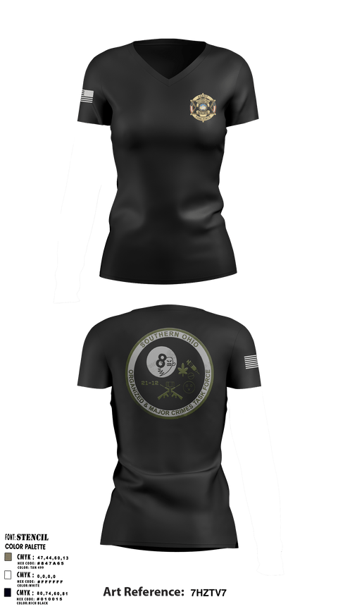 Women's Short Sleeve Vneck Shirt, , Police, Teamtime, Team time, sublimation, custom sports apparel, team uniforms, spirit wear, spiritwear, sports uniforms, custom shirts, team store, custom team store, fundraiser sports, apparel fundraiser