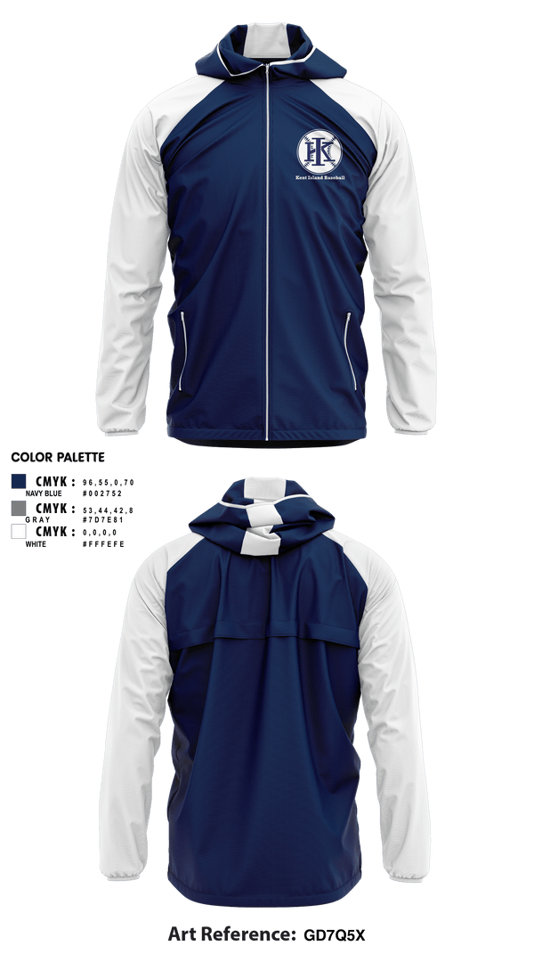 Windbreaker, Kent Island Baseball, Baseball, Teamtime, Team time, sublimation, custom sports apparel, team uniforms, spirit wear, spiritwear, sports uniforms, custom shirts, team store, custom team store, fundraiser sports, apparel fundraiser