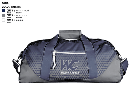 Duffle Bag, Willow Canyon High School Dance, Spirit Store, Teamtime, Team time, sublimation, custom sports apparel, team uniforms, spirit wear, spiritwear, sports uniforms, custom shirts, team store, custom team store, fundraiser sports, apparel fundraiser
