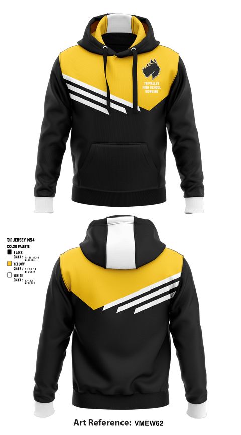 Hoodie, Tri-Valley High School Bowling, Bowling, Teamtime, Team time, sublimation, custom sports apparel, team uniforms, spirit wear, spiritwear, sports uniforms, custom shirts, team store, custom team store, fundraiser sports, apparel fundraiser