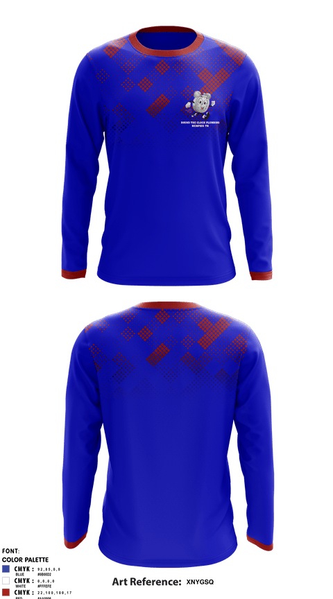 Long Sleeve Performance Shirt, ROUND THE CLOCK PLUMBING, , Teamtime, Team time, sublimation, custom sports apparel, team uniforms, spirit wear, spiritwear, sports uniforms, custom shirts, team store, custom team store, fundraiser sports, apparel fundraiser