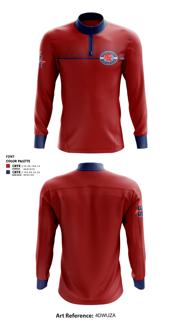 Quarter Zip Jacket, Deerfield Spartans, Cross Country, Teamtime, Team time, sublimation, custom sports apparel, team uniforms, spirit wear, spiritwear, sports uniforms, custom shirts, team store, custom team store, fundraiser sports, apparel fundraiser