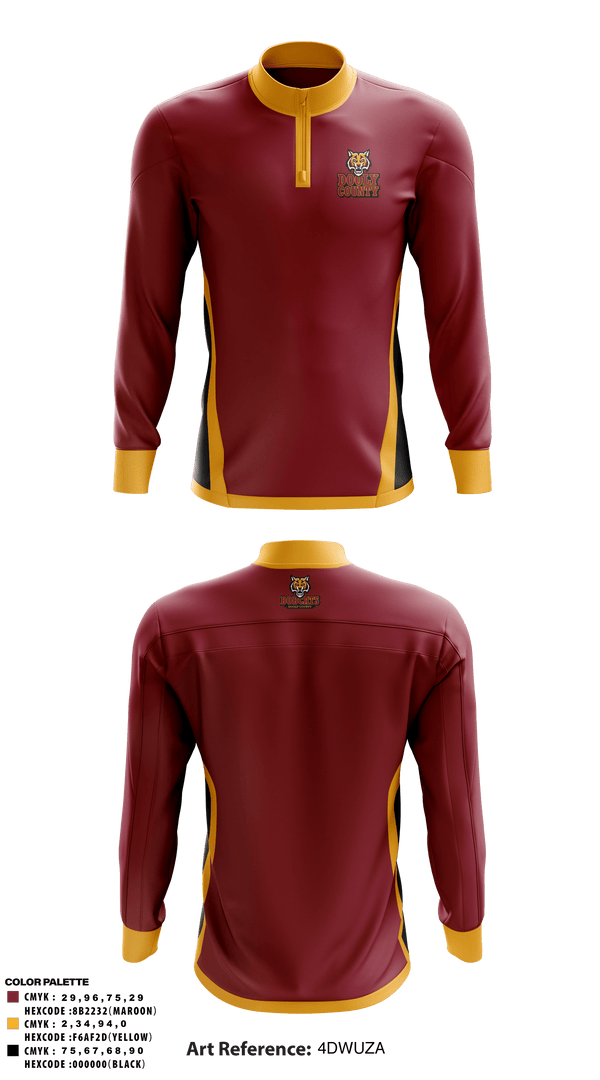 Quarter Zip Jacket, Lady bobcats, Women's Basketball, Teamtime, Team time, sublimation, custom sports apparel, team uniforms, spirit wear, spiritwear, sports uniforms, custom shirts, team store, custom team store, fundraiser sports, apparel fundraiser