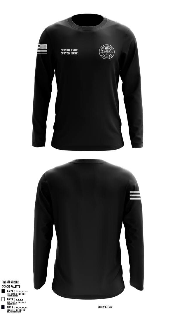 Long Sleeve Performance Shirt, South Carolina State Guard, , Teamtime, Team time, sublimation, custom sports apparel, team uniforms, spirit wear, spiritwear, sports uniforms, custom shirts, team store, custom team store, fundraiser sports, apparel fundraiser