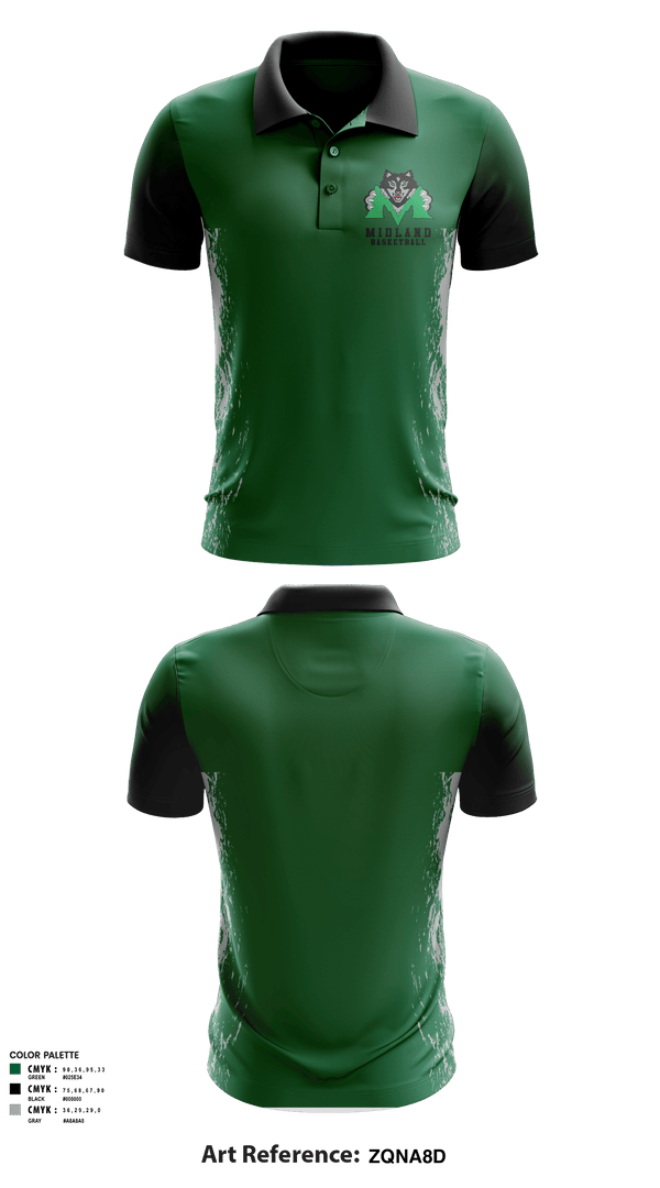 Short Sleeve Performance Polo, Midland Middle School Basketball, Women's Basketball, Teamtime, Team time, sublimation, custom sports apparel, team uniforms, spirit wear, spiritwear, sports uniforms, custom shirts, team store, custom team store, fundraiser sports, apparel fundraiser