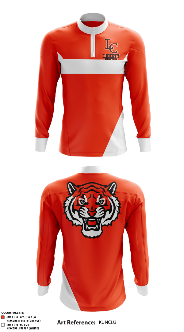 Quarter Zip Jacket, Liberty Center Middle School, Spirit Store, Teamtime, Team time, sublimation, custom sports apparel, team uniforms, spirit wear, spiritwear, sports uniforms, custom shirts, team store, custom team store, fundraiser sports, apparel fundraiser