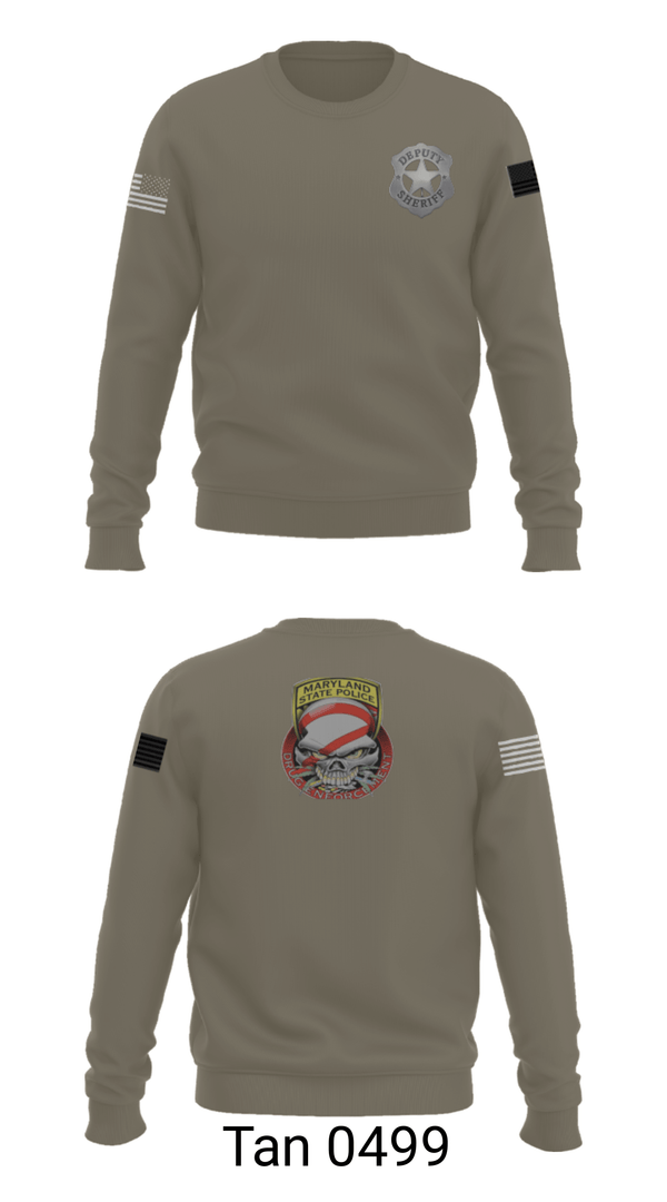 Crew Neck Sweatshirt, , Police, Teamtime, Team time, sublimation, custom sports apparel, team uniforms, spirit wear, spiritwear, sports uniforms, custom shirts, team store, custom team store, fundraiser sports, apparel fundraiser