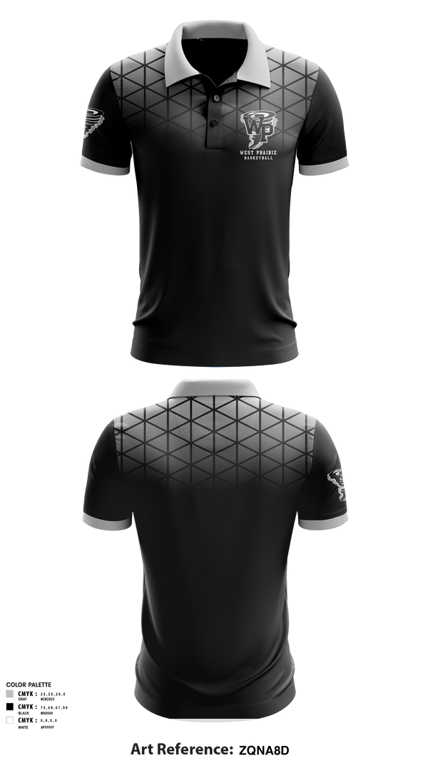 Short Sleeve Performance Polo, West Prairie Senior High School Basketball, Women's Basketball, Teamtime, Team time, sublimation, custom sports apparel, team uniforms, spirit wear, spiritwear, sports uniforms, custom shirts, team store, custom team store, fundraiser sports, apparel fundraiser