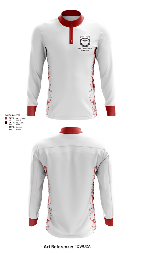 Quarter Zip Jacket, Richmond High School of the Arts Basketball, Women's Basketball, Teamtime, Team time, sublimation, custom sports apparel, team uniforms, spirit wear, spiritwear, sports uniforms, custom shirts, team store, custom team store, fundraiser sports, apparel fundraiser