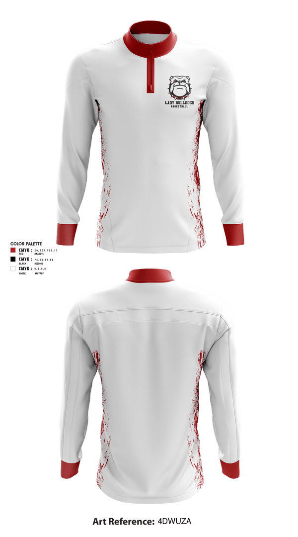 Quarter Zip Jacket, Richmond High School of the Arts Basketball, Women's Basketball, Teamtime, Team time, sublimation, custom sports apparel, team uniforms, spirit wear, spiritwear, sports uniforms, custom shirts, team store, custom team store, fundraiser sports, apparel fundraiser